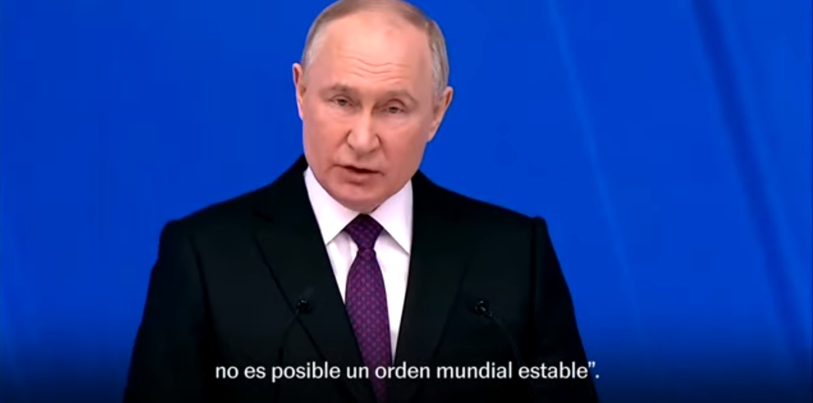 Putin en su discurso a la Nación: “Tenemos armas para golpear a los países occidentales”