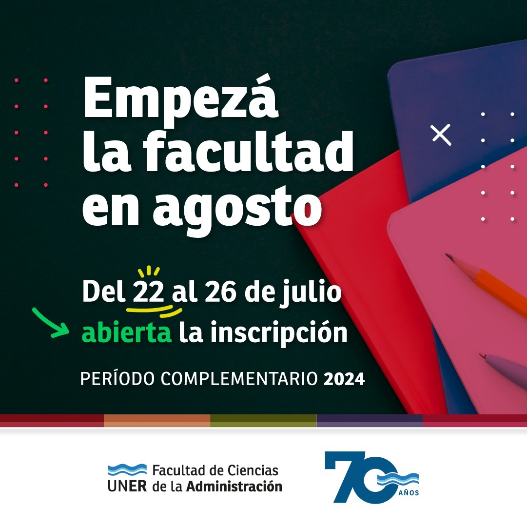 INSCRIBITE AHORA Y EMPEZÁ EN AGOSTO
