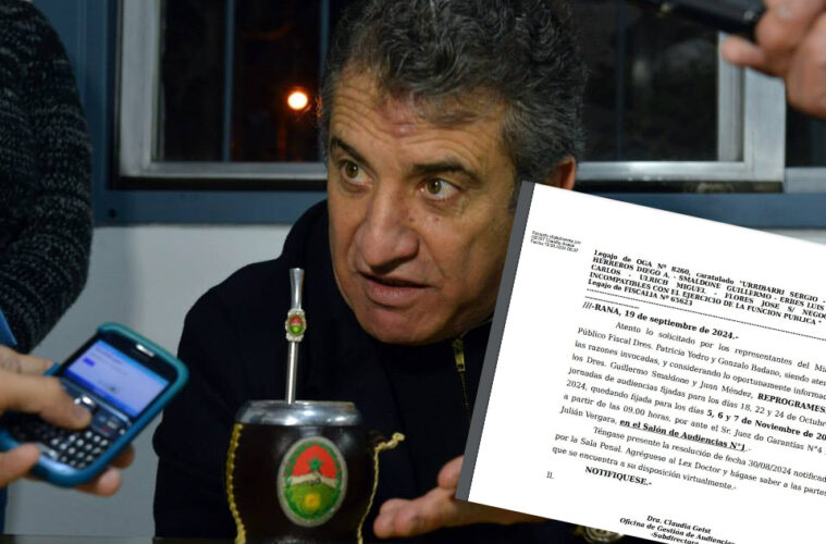 Ya es broma !!: Otra vez reprograman audiencias, el causa coimas