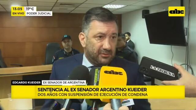 Luego de ser condenado a dos años de prisión condicional por tentativa de contrabando de divisas en Paraguay, el exsenador nacional entrerriano Edgardo Kueider cuestionó la sentencia, confirmó que apelará el fallo y volvió a denunciar una supuesta persecución política en su contra.
"Batallando también con la persecución política en Argentina, con las causas falsas, denuncias y demás. Veremos el día de mañana quién se hace cargo de reparar el enorme daño que me han causado a mí, a mi familia, a Yara y a su familia por esa persecución política en Argentina", afirmó.