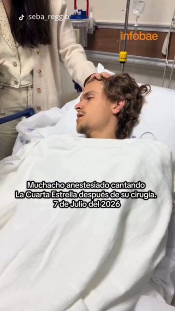 SE DESPERTÓ DE LA ANESTESIA LUEGO DE UNA OPERACIÓN CANTANDO EL HIT DEL MUNDIAL