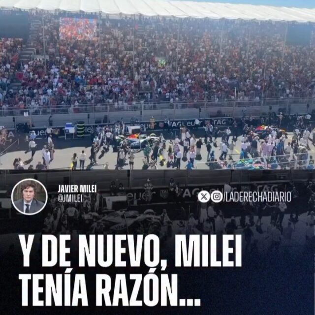 | “Y DE NUEVO, MILEI TENÍA RAZÓN”: El presidente Javier Milei humilló al corrupto Pedro Sánchez después de que este fuera repudiado por todo el público español durante el Gran Premio de España de Fórmula 1 al grito de “PEDRO SÁNCHEZ, HIJO DE P***”