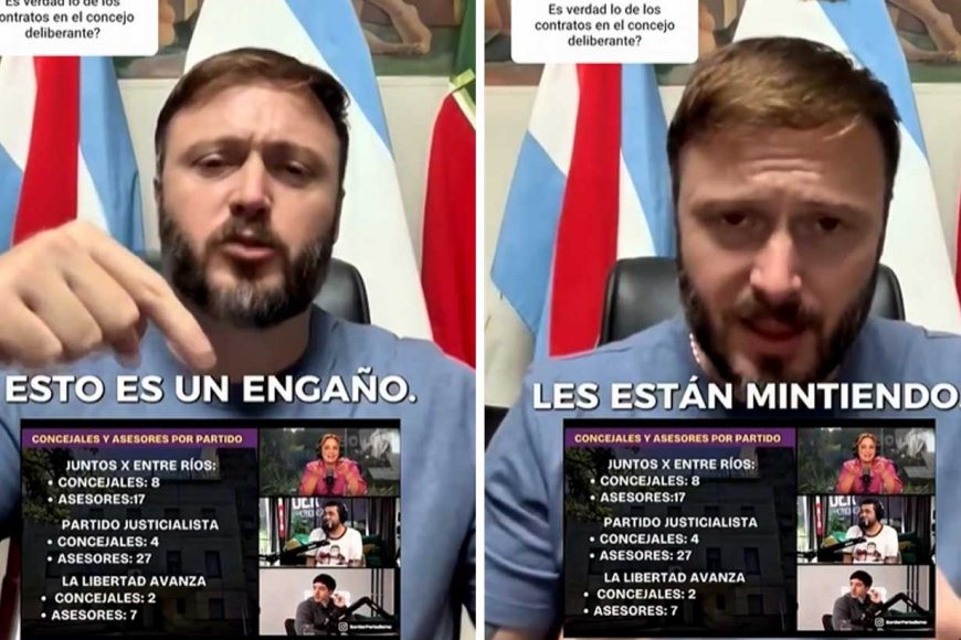 “Esto es un engaño, les están mintiendo”. Azcué salió al cruce del informe de Olivan sobre gastos en el Concejo Deliberante