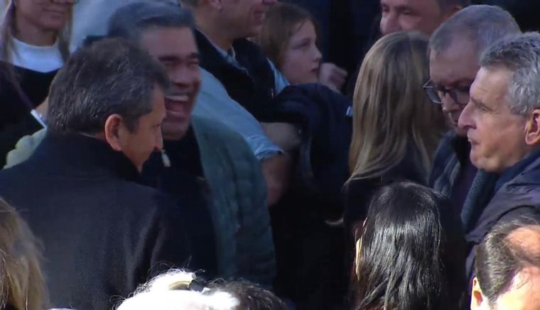 El círculo más cercano de Cristina Fernández de Kirchner se hizo presente en la movilización.
