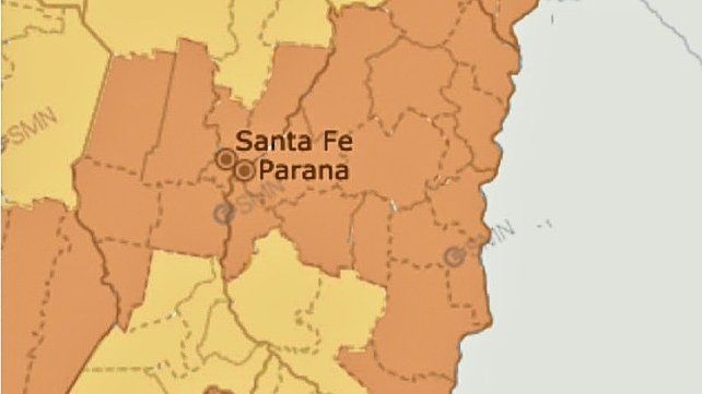 El alerta naranja por frío extremo abarca prácticamente a todo Entre Ríos.
