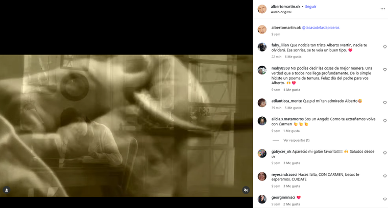 El último posteo de Alberto en Instagram data del 10 de junio. Créditos: Instagram / albertomartin.ok