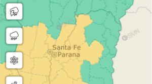 Alerta amarillo por lluvias y tormentas fuertes para…