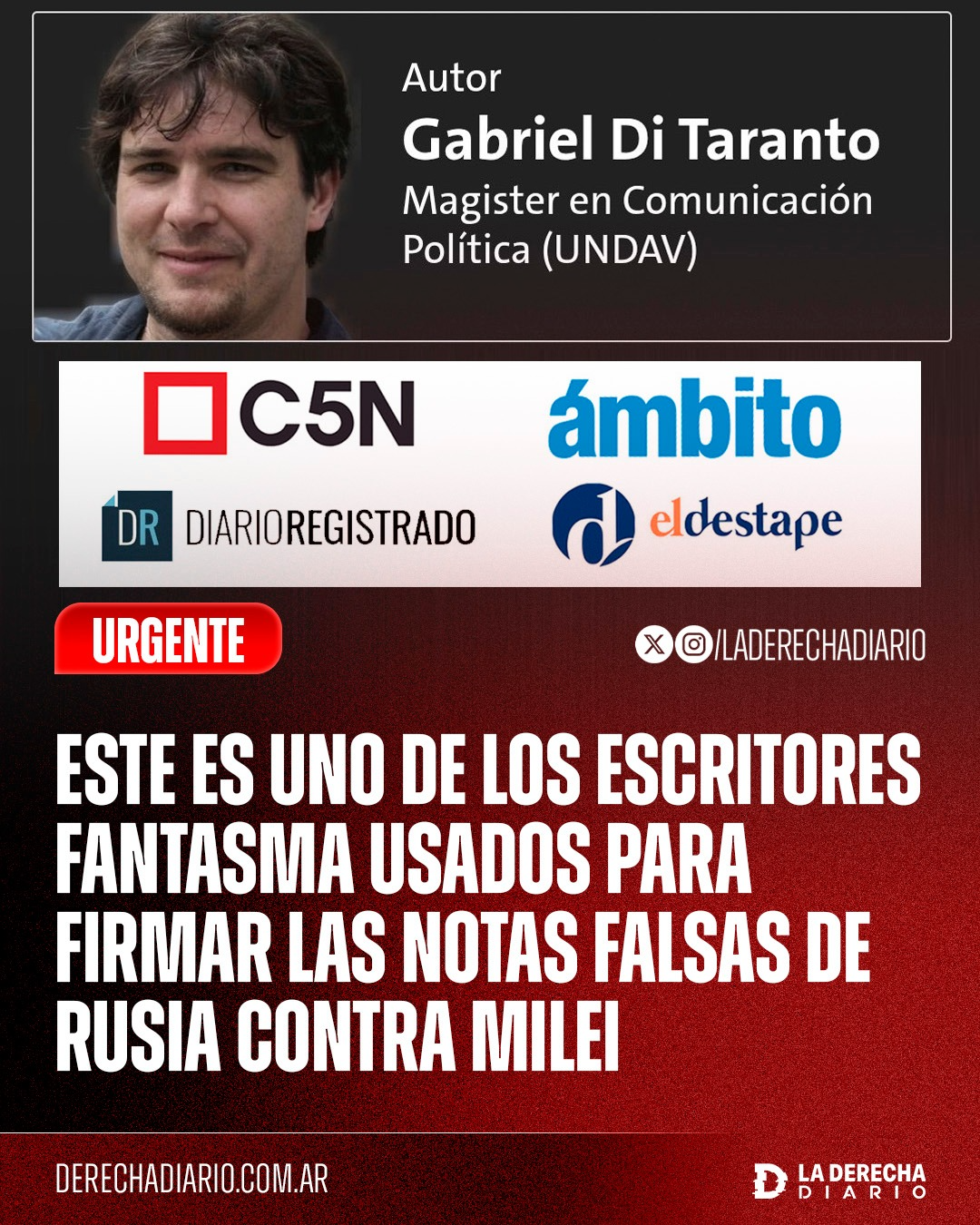 Uno de los periodistas falsos.
