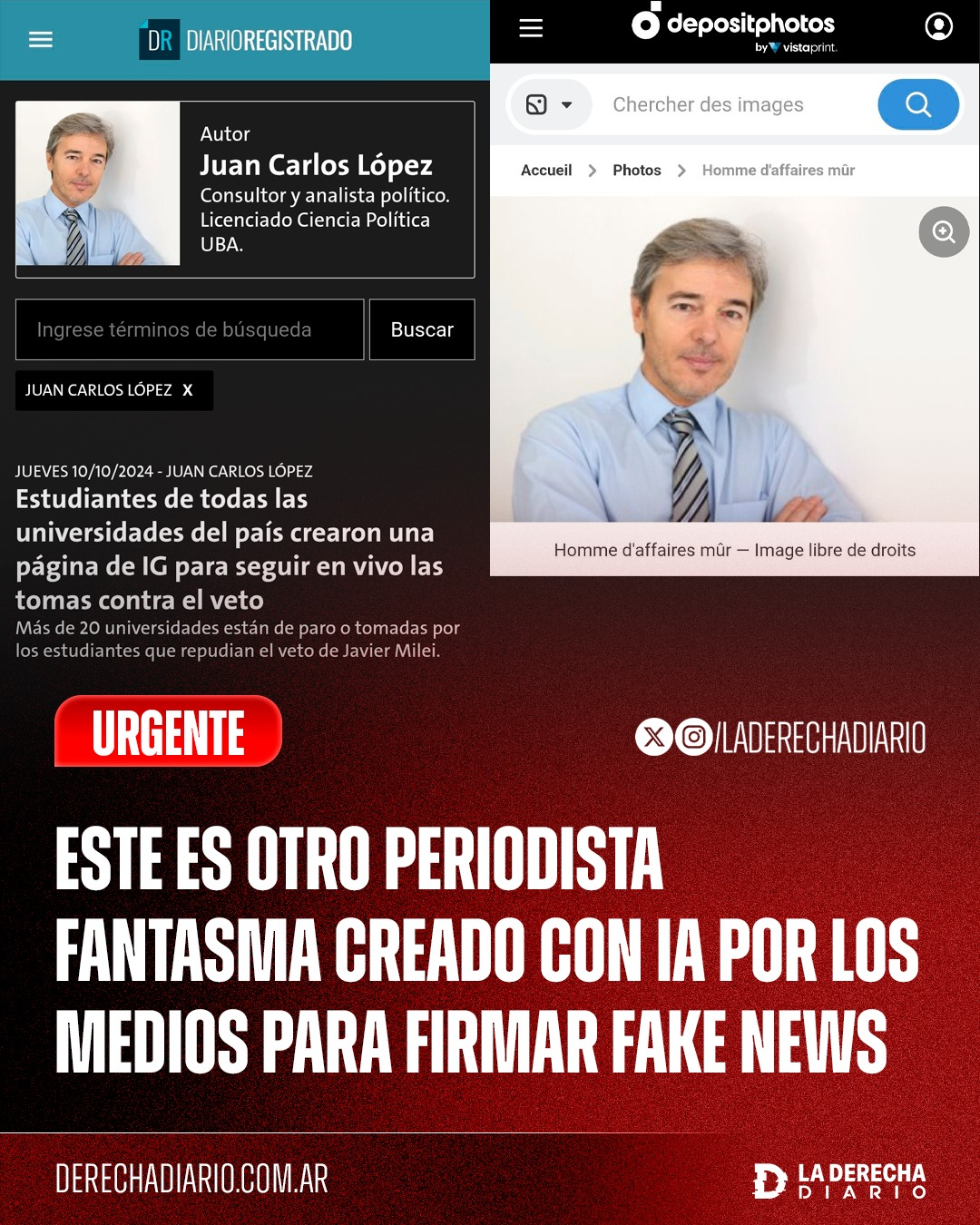 Otro periodista falso.