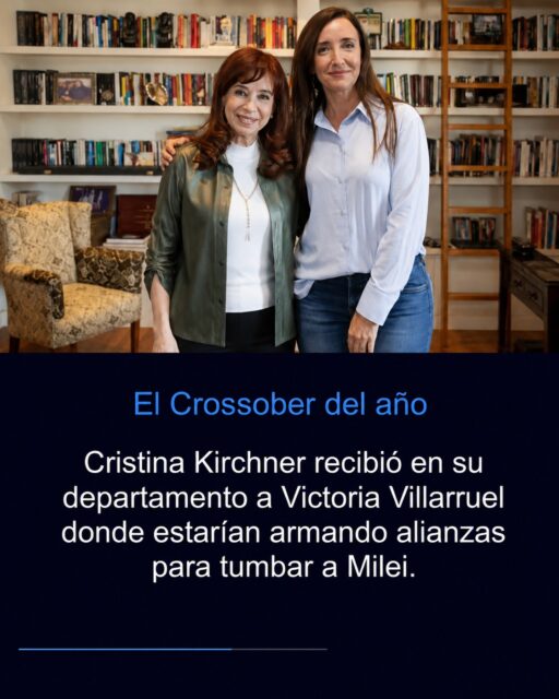 Cristina Kirchner habría recibido a Victoria Villarruel en su departamento y el inesperado encuentro ya generó todo tipo de rumores en el mundo de la política argentina. La reunión entre dos figuras que, en principio, representan espacios completamente diferentes, alimentó las versiones sobre un posible acercamiento y un eventual armado político.
En medio de las crecientes tensiones dentro del oficialismo y de las diferencias que Villarruel ha mantenido con Javier Milei, algunos especulan con que ambas podrían estar analizando una estrategia para debilitar al Presidente y cambiar el escenario político del país. 👀🇦🇷
Por ahora, las versiones sobre una supuesta alianza deben tomarse como rumores, pero si este encuentro realmente tuvo ese objetivo, podría convertirse en uno de los movimientos políticos más inesperados del año. ¿Cristina y Villarruel contra Milei? 
#CristinaKirchner #VictoriaVillarruel #JavierMilei #Milei #Cristina #Villarruel #Argentina #PoliticaArgentina #Noticias