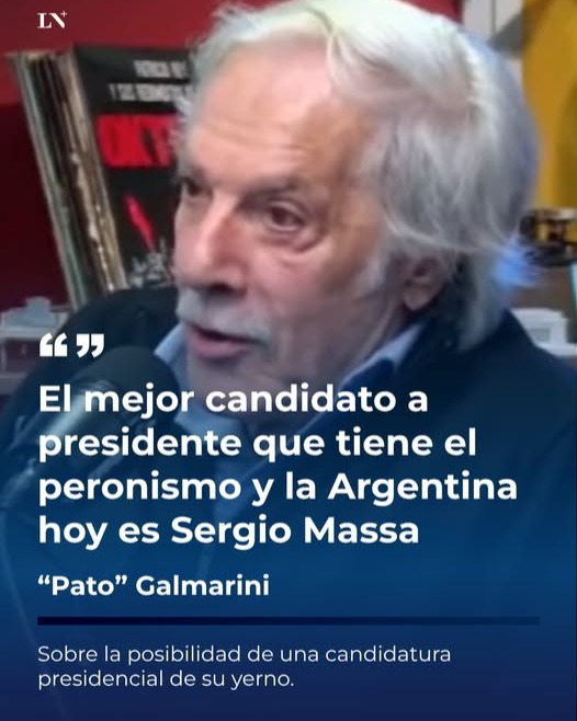 ¿Teléfono para Kicillof? ☎️
“Pato” Galmarini ya tiene candidato presidencial para 2027 por el peronismo: su yerno, Sergio Massa.#AnalisisLitoral #CABA #AMBA #BuenosAires #Argentina #Politica #Actualidad #Noticias #Periodismo #EntreRios
@infobae @clarincom @lanacion @todonoticias @perfilcom @ambitocom @a24com @c5n cronica @telefenoticias