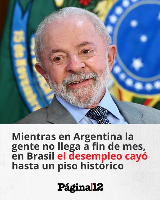 Dato real, comparación capsiosa.

Brasil SÍ está en 5,3% de desempleo, mínimo histórico según IBGE. Eso es cierto.

Lo tramposo es comparar "no llegar a fin de mes" en Argentina con "desempleo" en Brasil. No es la misma variable.

Y el dato completo: 37,5% de informalidad y economía frenada al 2%.

No te comas el recorte.

#Brasil #Argentina #IBGE #Desempleo #Economia #Lula #AnalisisLitoral #Chequeado #Pagina12