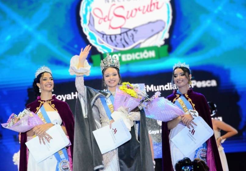 Goya coronó a la nueva reina de la Fiesta Nacional del Surubí