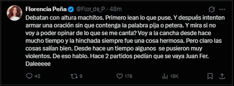 Florencia Peña en redes, segunda parte. Florencia Peña en redes, segunda parte.