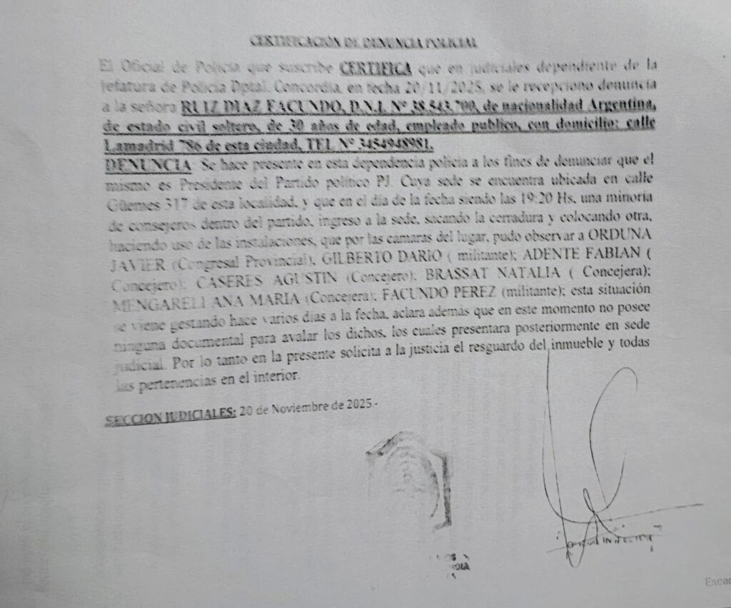 El peronismo entrerriano frente al espejo: cuando las nuevas generaciones chocan contra las viejas estructuras 4 WhatsApp Image 2026 06 18 at 13.07.21