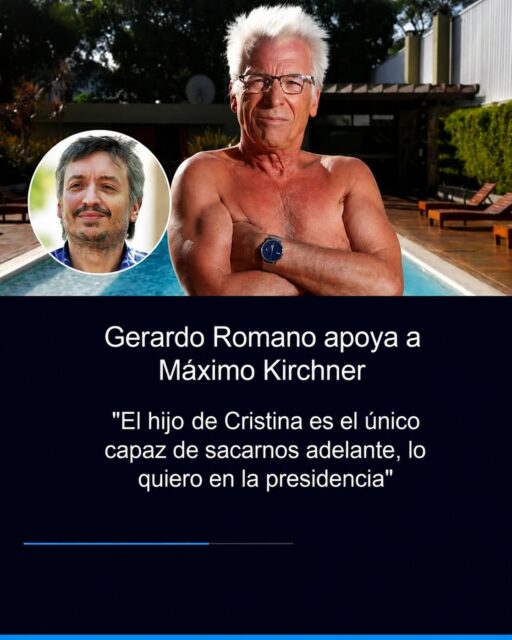 Gerardo Romano apoya a Máximo Kirchner: "El hijo de Cristina es el único capaz de sacarnos adelante, lo quiero en la presidencia"
El actor Gerardo Romano volvió a quedar en el centro de la escena política luego de manifestar públicamente su respaldo a Máximo Kirchner. Durante una entrevista, el artista lanzó una frase que rápidamente se viralizó: "El hijo de Cristina es el único capaz de sacarnos adelante, lo quiero en la presidencia", desatando un fuerte debate entre seguidores y detractores.
Las declaraciones generaron una inmediata repercusión en redes sociales, donde miles de usuarios expresaron opiniones divididas. Mientras algunos celebraron el apoyo del actor al referente kirchnerista y destacaron su compromiso político, otros cuestionaron sus dichos y rechazaron la posibilidad de que Máximo Kirchner aspire a la Presidencia en el futuro.
El episodio volvió a instalar el nombre de Gerardo Romano entre las principales tendencias del día y reavivó la discusión sobre el rol de las figuras del espectáculo en el debate político. Como suele ocurrir con este tipo de pronunciamientos, las reacciones no tardaron en multiplicarse y el tema se convirtió en uno de los más comentados en las plataformas digitales.
#lifestyle #Romano #kirchnerista #maximokirchner #viral #fakenews