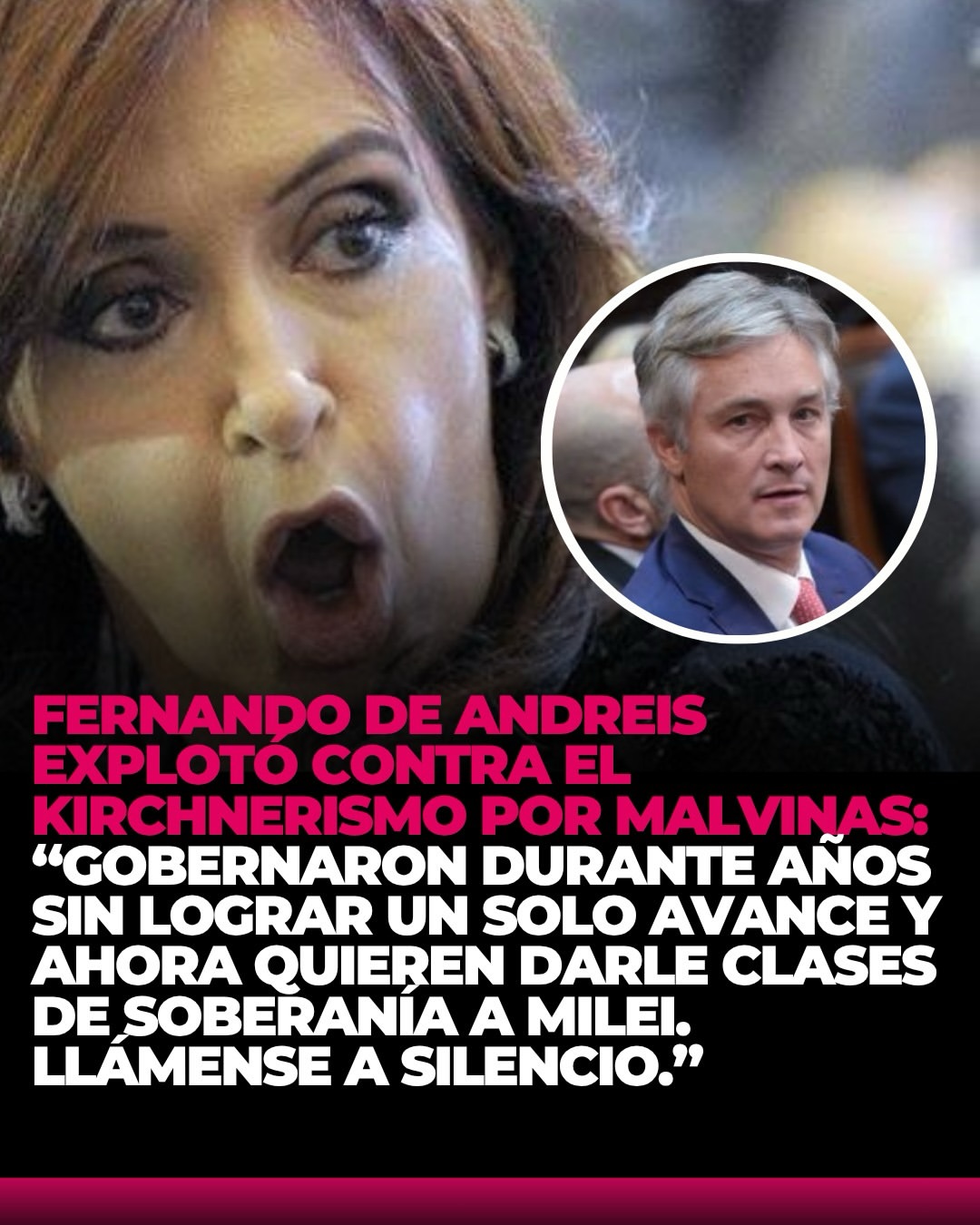 De Andreis fue al hueso contra el kirchnerismo por Malvinas: años de discurso, cero resultados y ahora aparecen a dar lecciones de soberanía.
Coincidís con el planteo? Te leo en comentarios👇 #AnalisisLitoral #CABA #AMBA #BuenosAires #Argentina #Politica #Actualidad #Noticias #Periodismo #EntreRios
@infobae @clarincom @lanacion @todonoticias @perfilcom @ambitocom @a24com @c5n cronica @telefenoticias