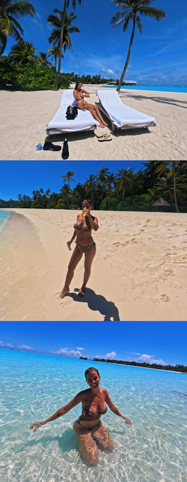 La China Suárez fue fotografiada por Mauro Icardi en Maldivas (Foto: Instagram /mauroicardi)