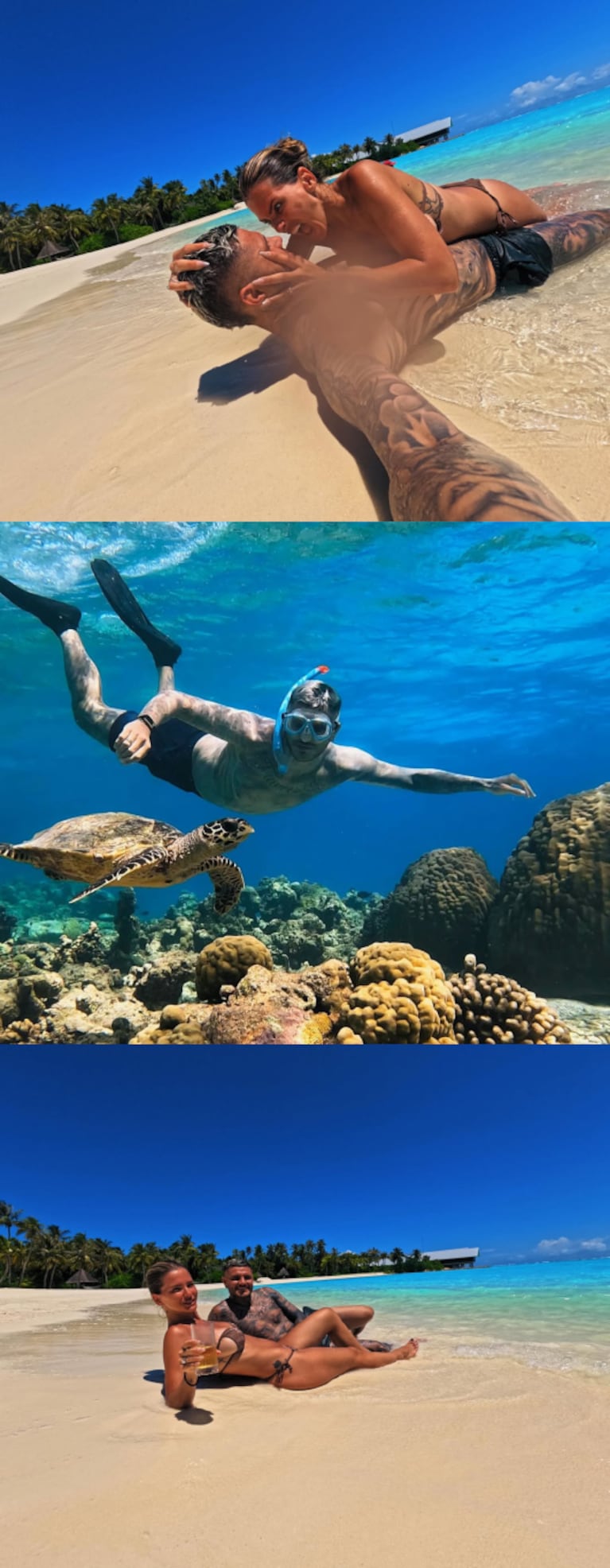 Las fotos del exclusivo viaje de la China Suárez y Mauro Icardi a Maldivas (Foto: Instagram /mauroicardi)